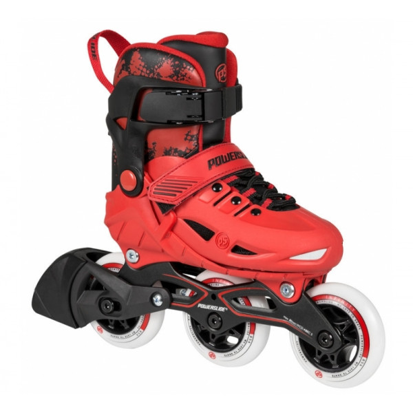 Роликовые коньки POWERSLIDE PHUZION KIDS SKATES Universe red, Hardboot 33-36
